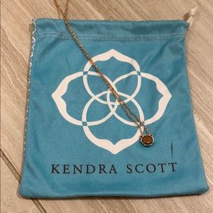 Rose Gold Kendra Scott Drusy Necklace